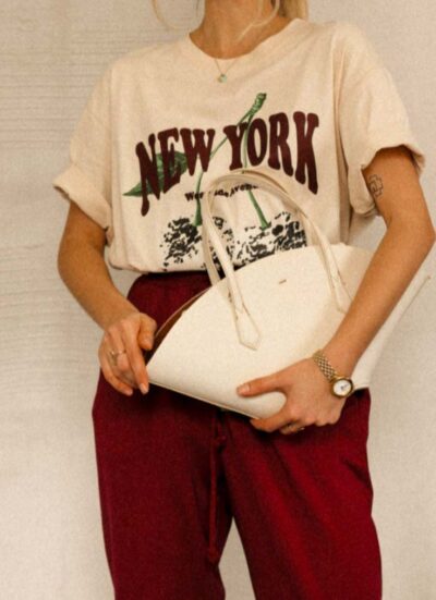 Κοντομάνικο T-Shirt με στάμπα NEW YORK CHERRY