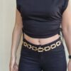 Crop μπλούζα αμάνικη με βάτες NINA