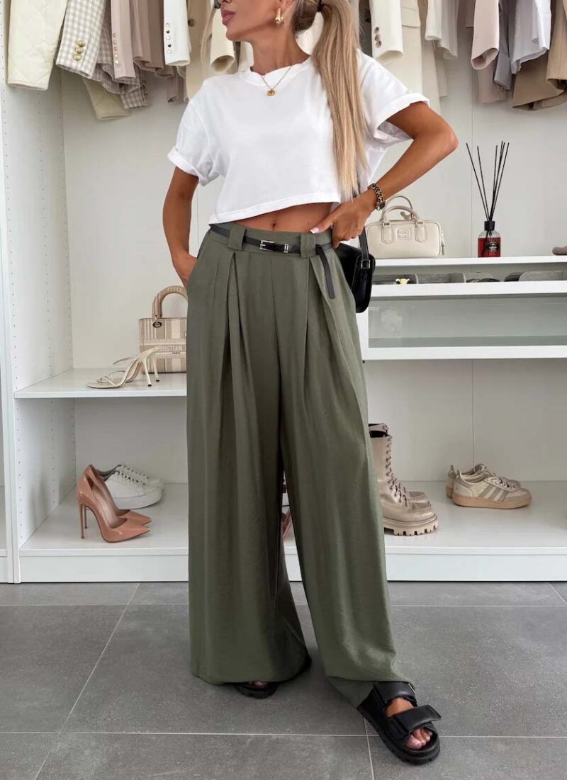 Παντελόνα με ζώνη ARTEMIS KHAKI