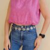 Μπλούζα Crop Top Λινή DEMI